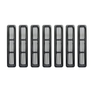 Jeep Wrangler Grille Inserts - Rugged Ridge - Billet - Black - `97-`06